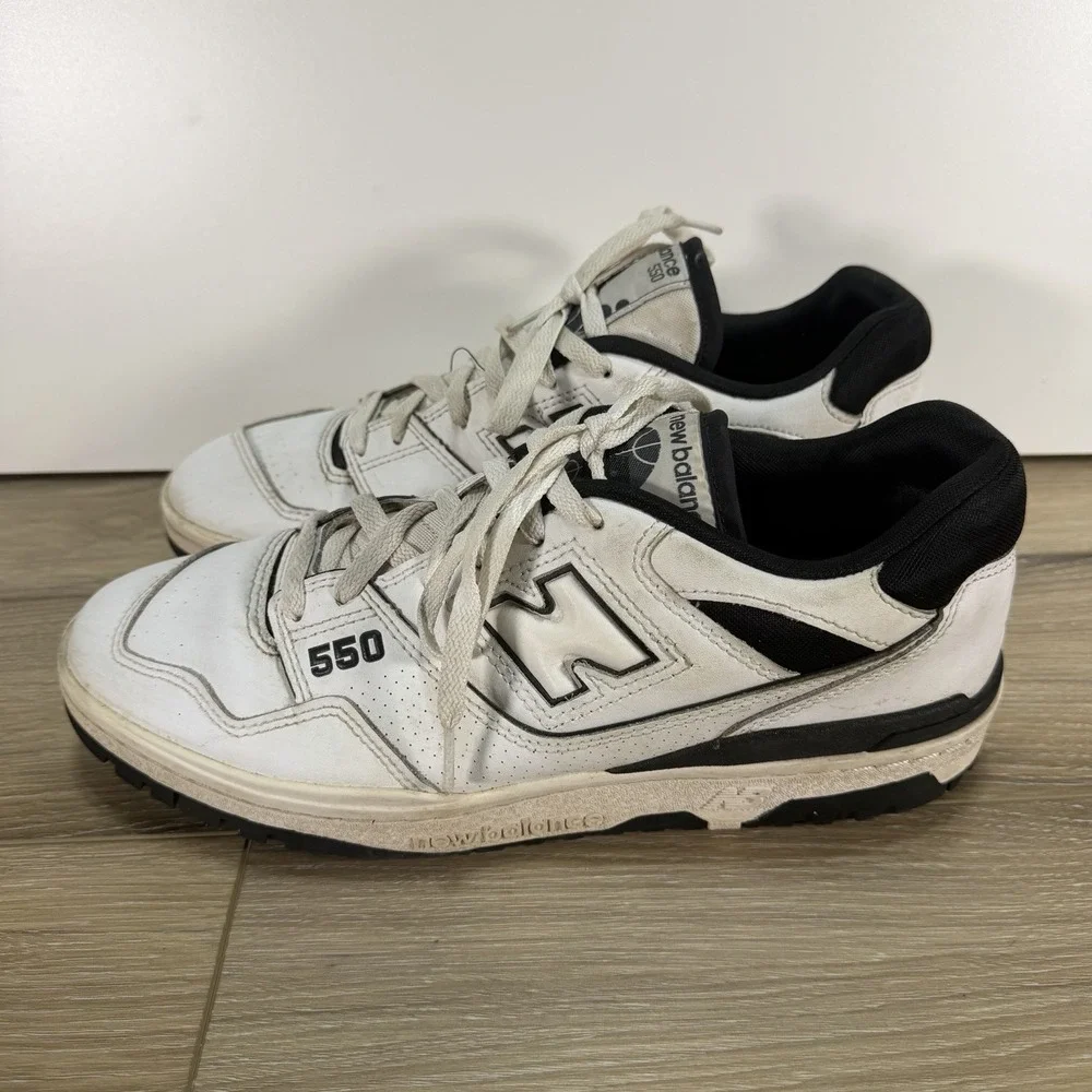 New Balance 550 White Black Men's Size 10.5 D BB550HA1 Panda